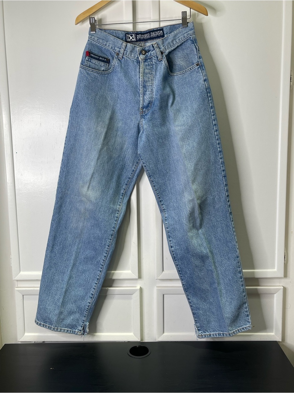 Vintage 90s Droors Denim Baggy Skateboard Jeans Men's 30x32 Loose Leg